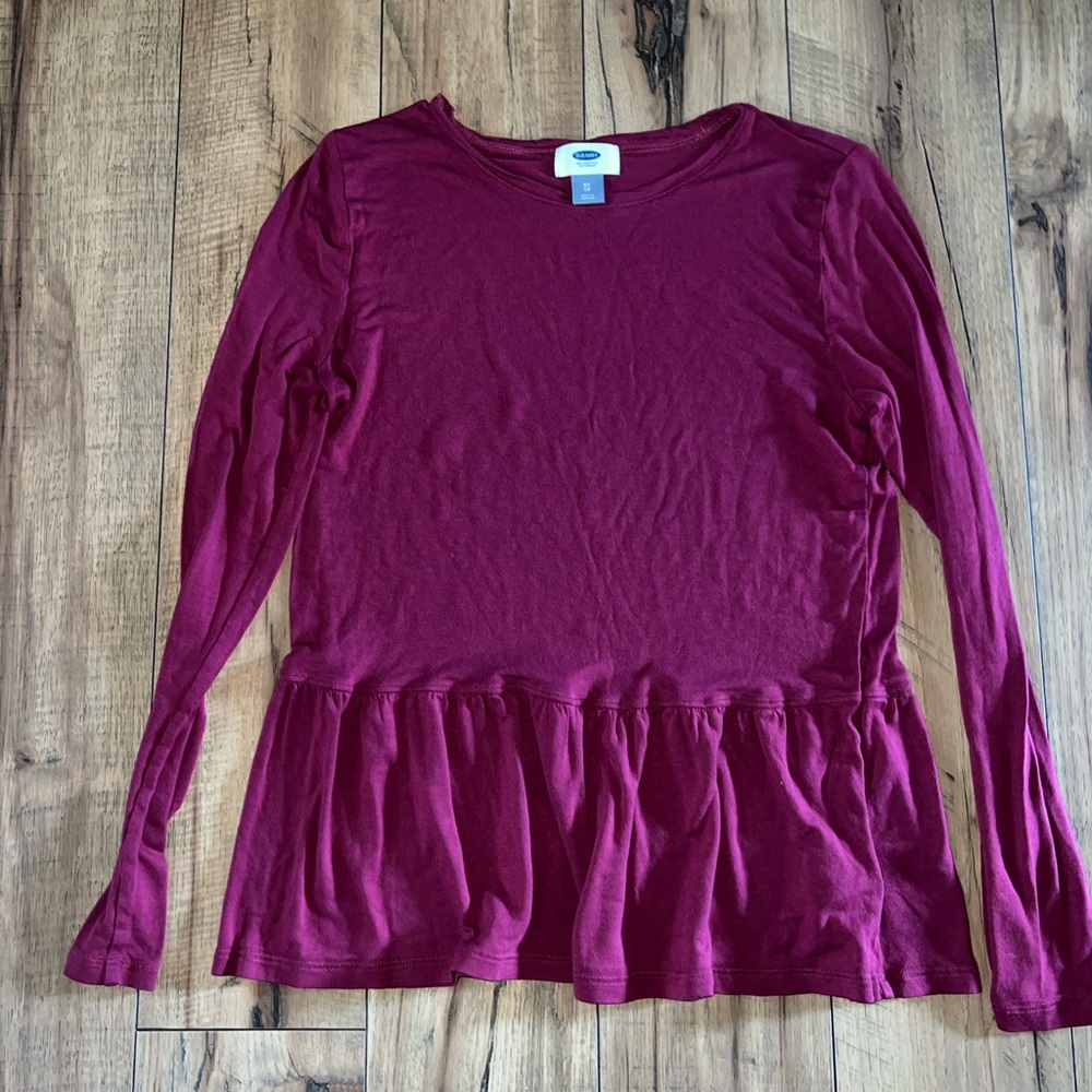 maroon long sleeve